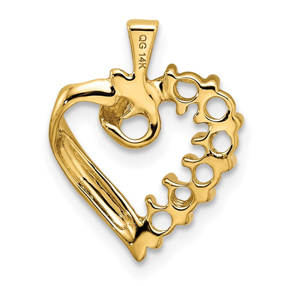 14k 6 Synthetic Stone Family Pendant