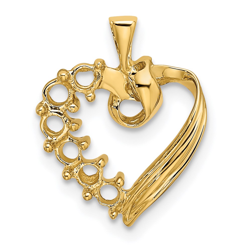 14k 6 Synthetic Stone Family Pendant