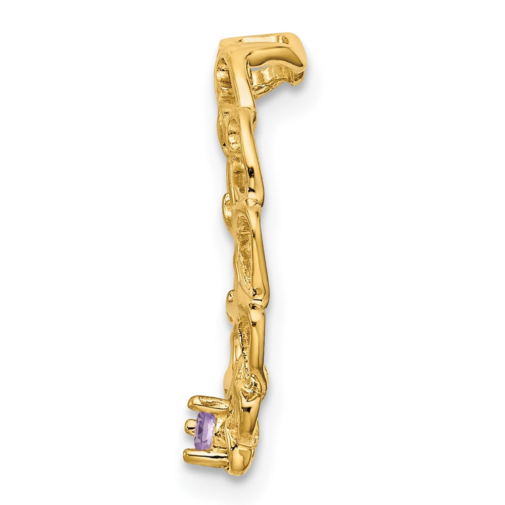 14k 1 Genuine Stone Family Pendant