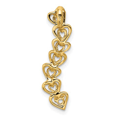 14k 1 Synthetic Stone Family Pendant