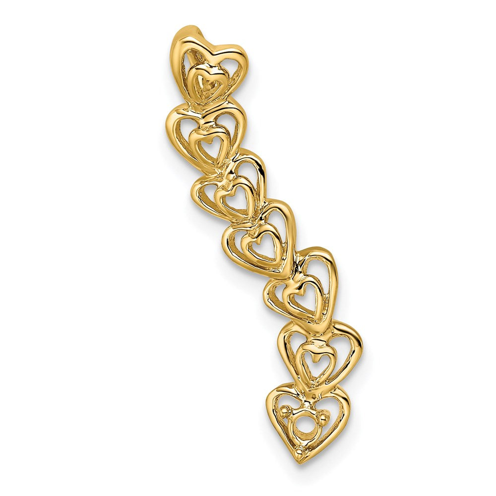 14k 1 Genuine Stone Family Pendant - 2