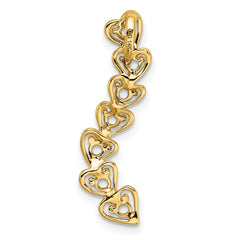 14k 7 Synthetic Stone Family Pendant