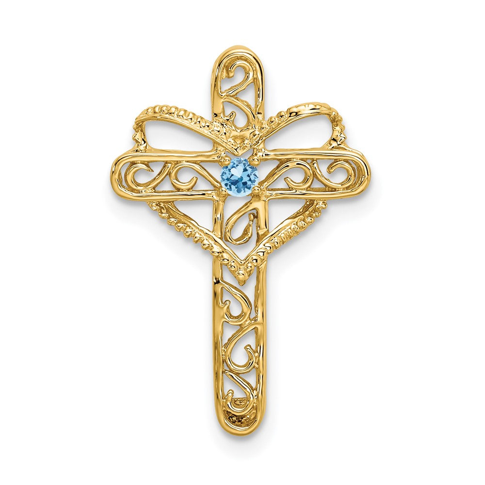 14k 2mm Synthetic Family Jewelry Pendant