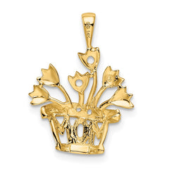 14k 2mm Synthetic AA Diamond Family Jewelry Pendant - 5