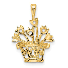 14k Genuine VS Diamond Mother's Pendant
