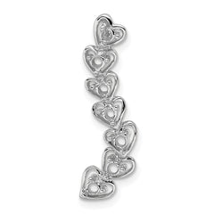 14k White Gold 7 Genuine Stone Family Pendant - 2