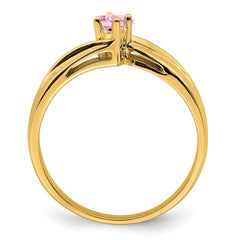 14k 3mm Synthetic Family Jewelry Ring - 3