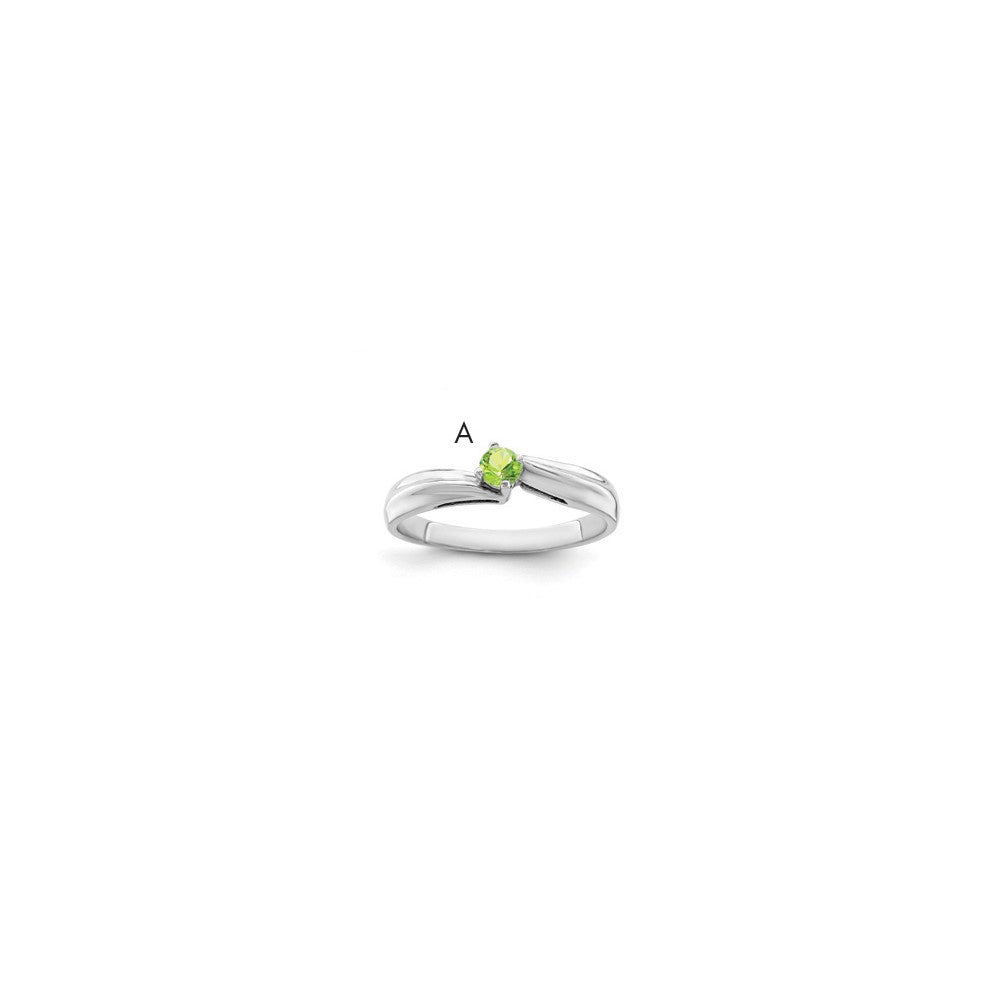 Sterling Silver Rhodium-plated Family Jewelry Ring - 37