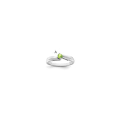 Sterling Silver Rhodium-plated Family Jewelry Ring - 37
