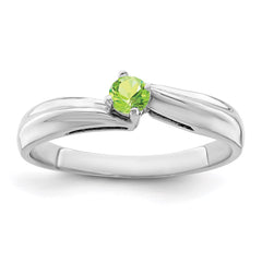 Sterling Silver Rhodium-plated Family Jewelry Ring - 37