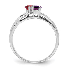 Sterling Silver Rhodium-plated Family Jewelry Ring - 108