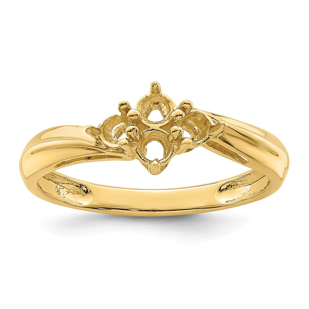 14k Synthetic Family Jewelry Ring - 56