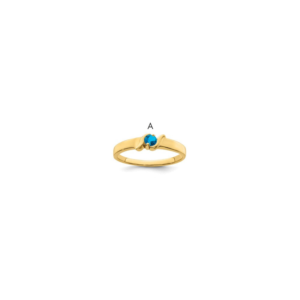 14k Synthetic Family Jewelry Ring - 101