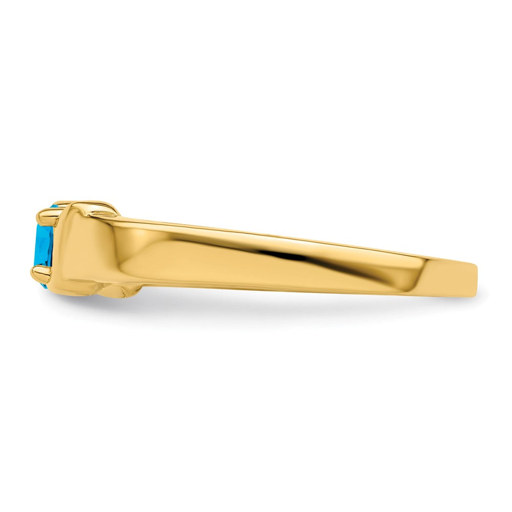 14k Genuine 2 Stone Mother's Ring - 12