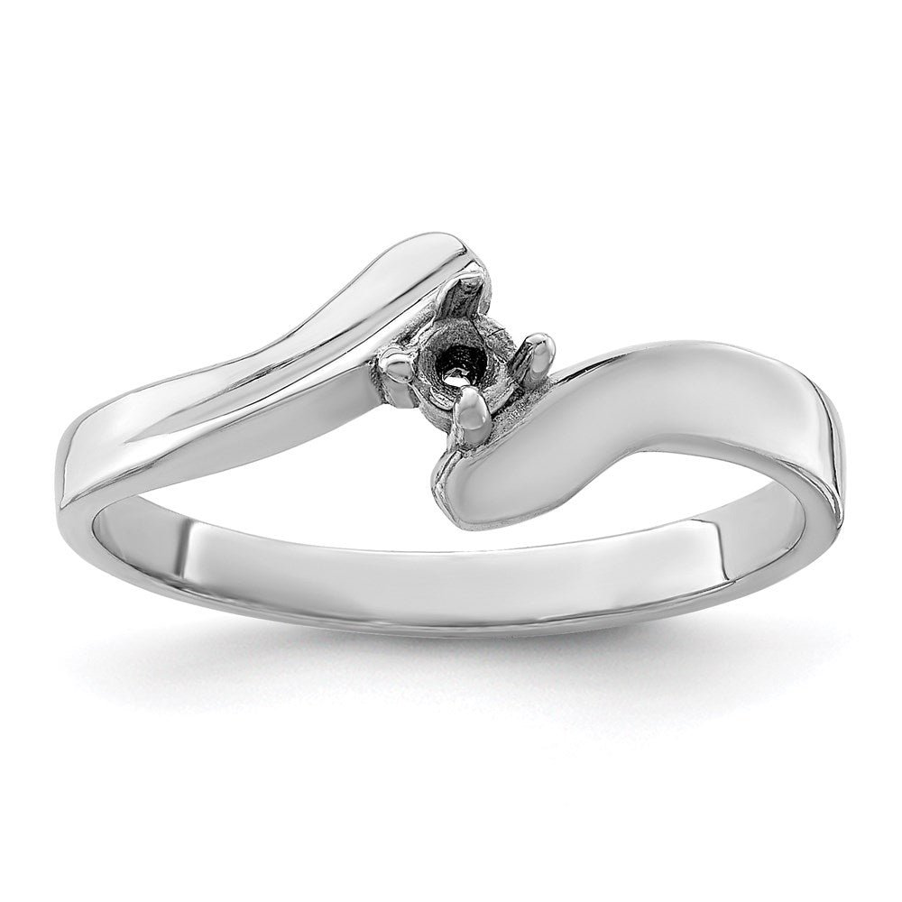 Sterling Silver Rhodium-plated Synthetic 3 Stone Mother's Ring - 104