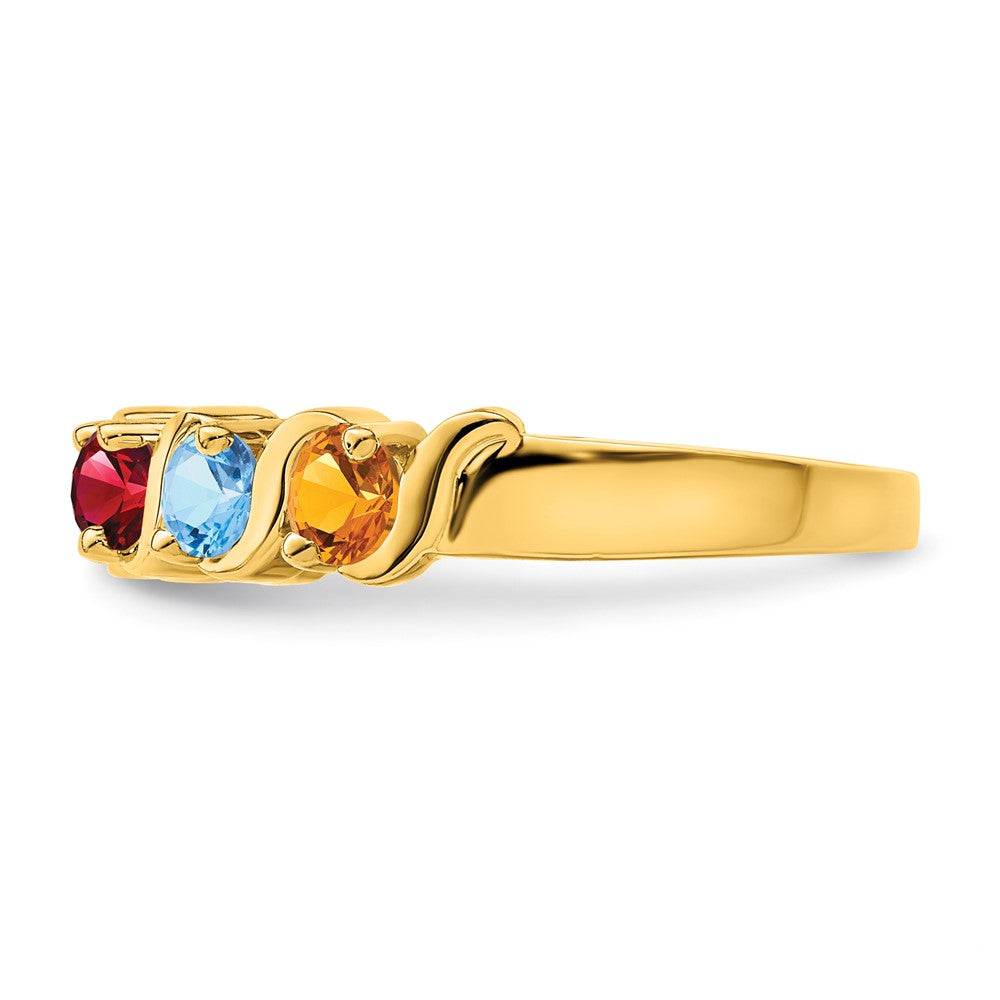 14k Synthetic Family Jewelry Ring - 93