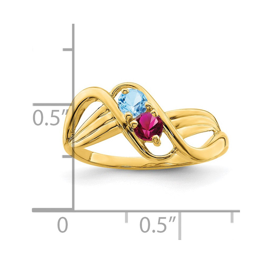 14k Family Jewelry Ring - 18