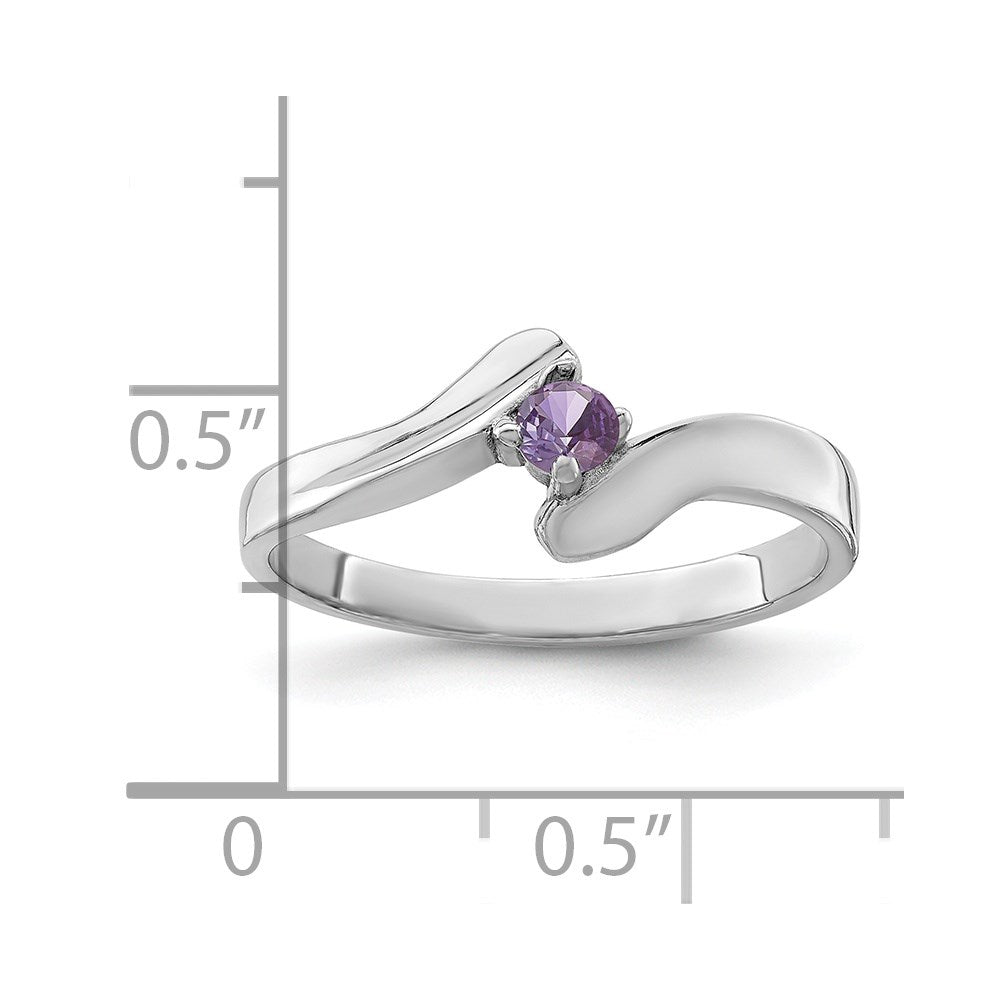 Sterling Silver Rhodium-plated Family Jewelry Ring - 116