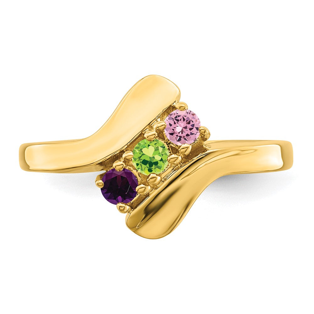 14k Synthetic Family Jewelry Ring - 115