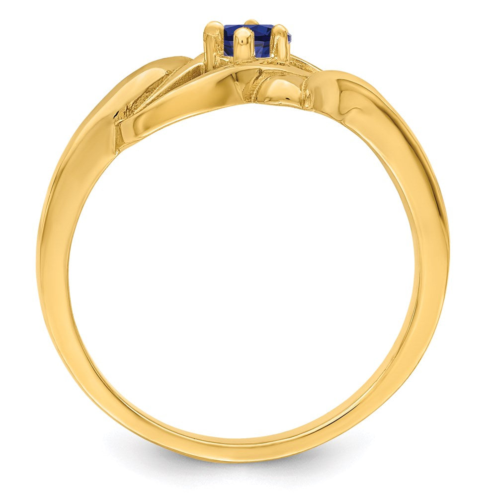 14k Synthetic Family Jewelry Ring - 17
