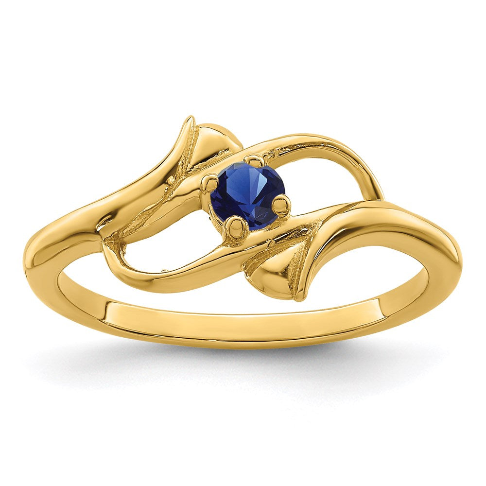 14k Synthetic Family Jewelry Ring - 17