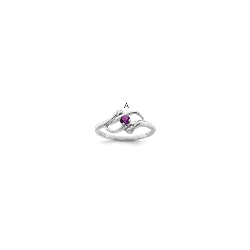 Sterling Silver Rhodium-plated Family Jewelry Ring - 146