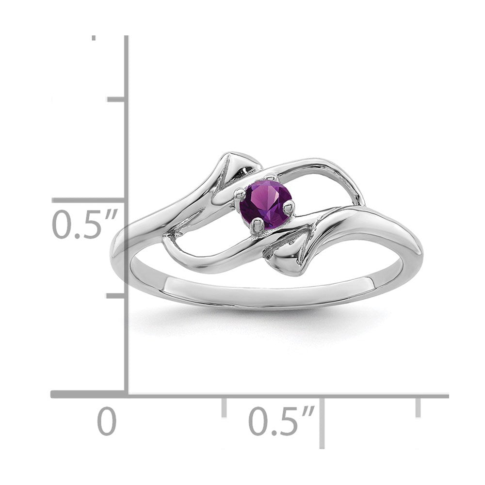 Sterling Silver Rhodium-plated Family Jewelry Ring - 146