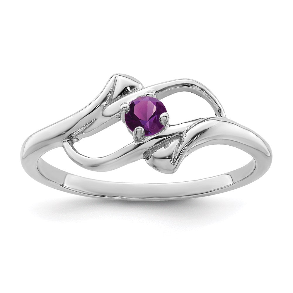 Sterling Silver Rhodium-plated Family Jewelry Ring - 146
