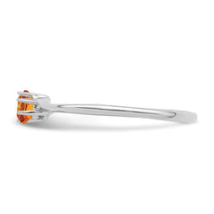 14k White Gold Family Jewelry Ring - 4