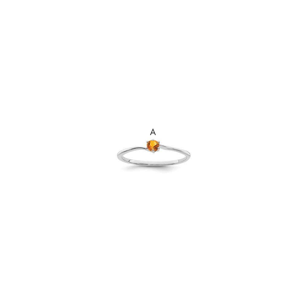 14k White Gold Family Jewelry Ring - 4