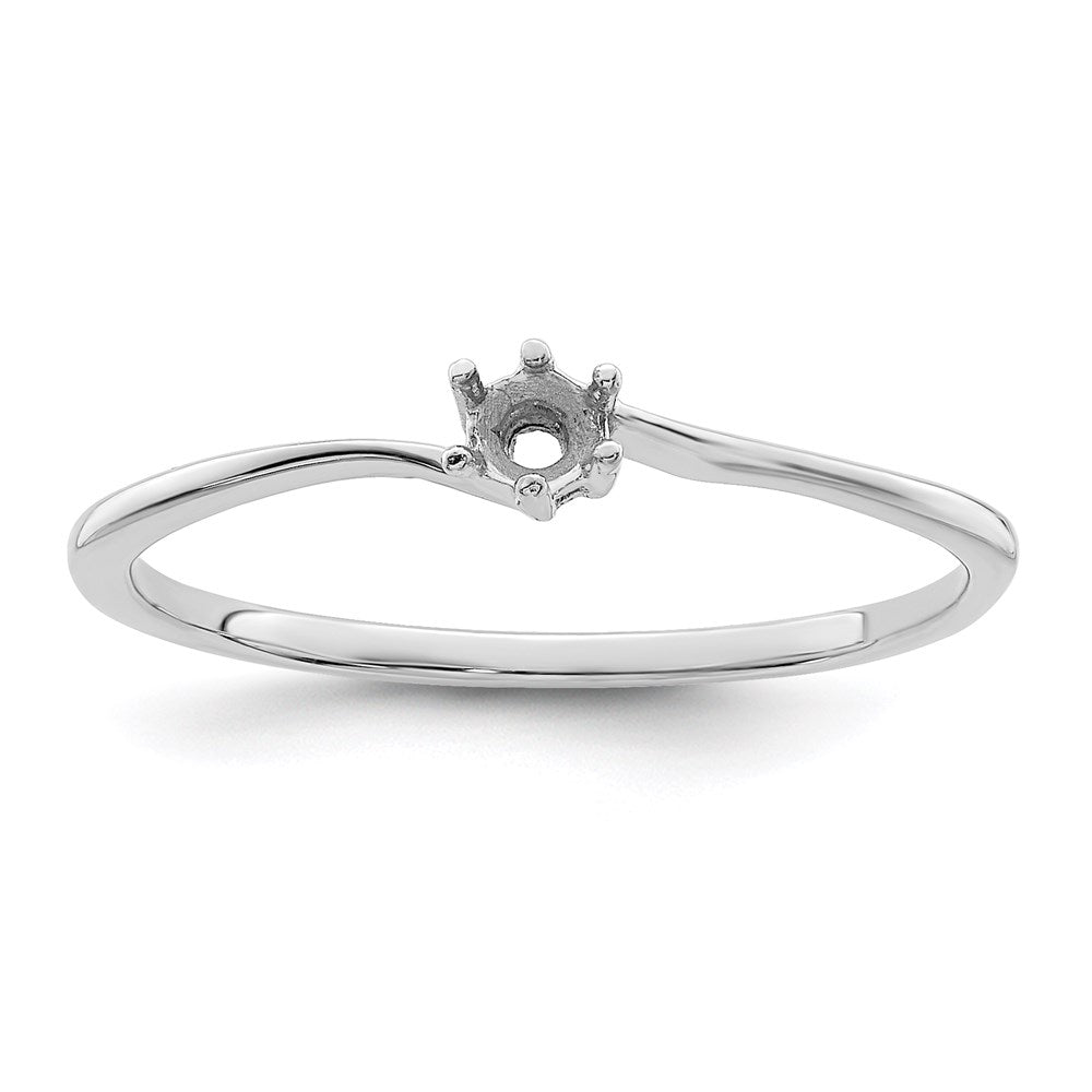 14k White Gold Family Jewelry Ring - 4