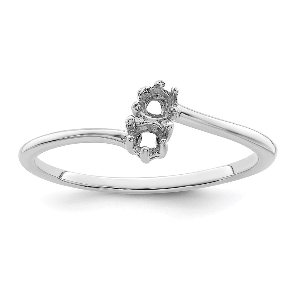 14k White Gold Family Jewelry Ring - 26