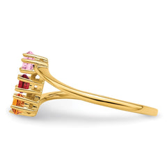 14k Synthetic Family Jewelry Ring - 87