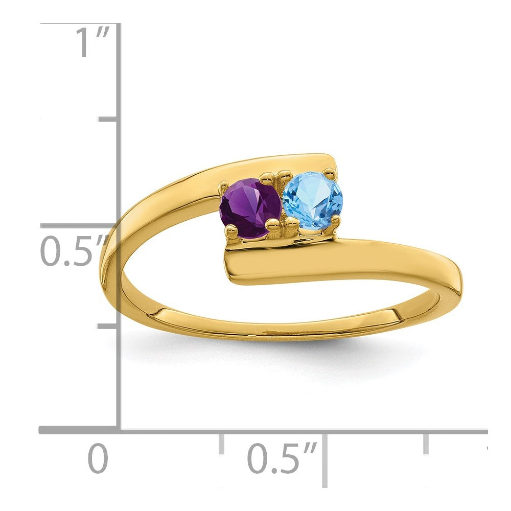 14k Synthetic Family Jewelry Ring - 96