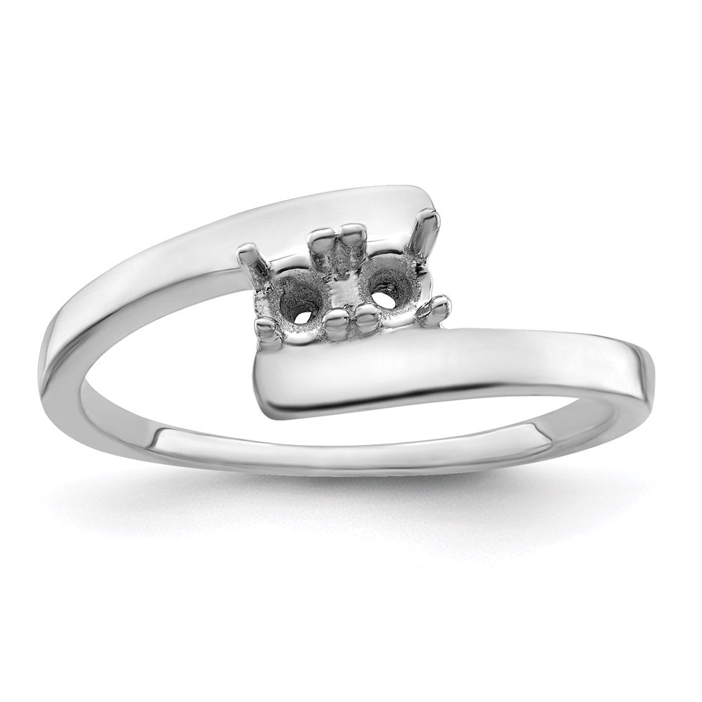 14k White Gold Synthetic Family Jewelry Ring - 86