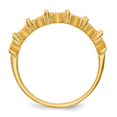 14k Polished 6-Stone Mothers Ring Mounting - 7