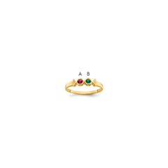 14k Synthetic Family Jewelry Ring - 45