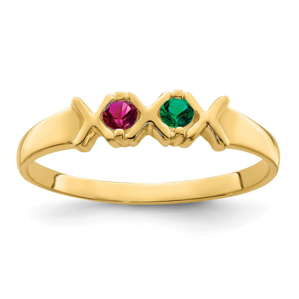 14k Synthetic Family Jewelry Ring - 45