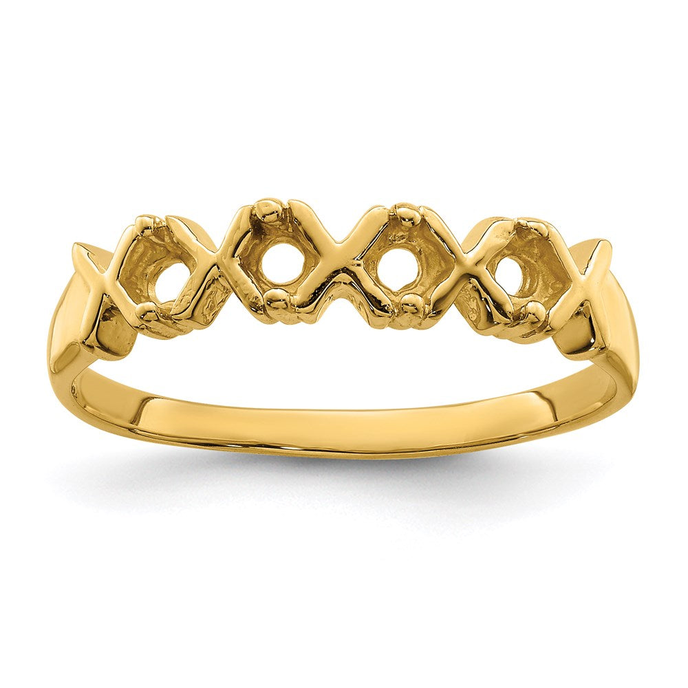 14k Synthetic Family Jewelry Ring - 105