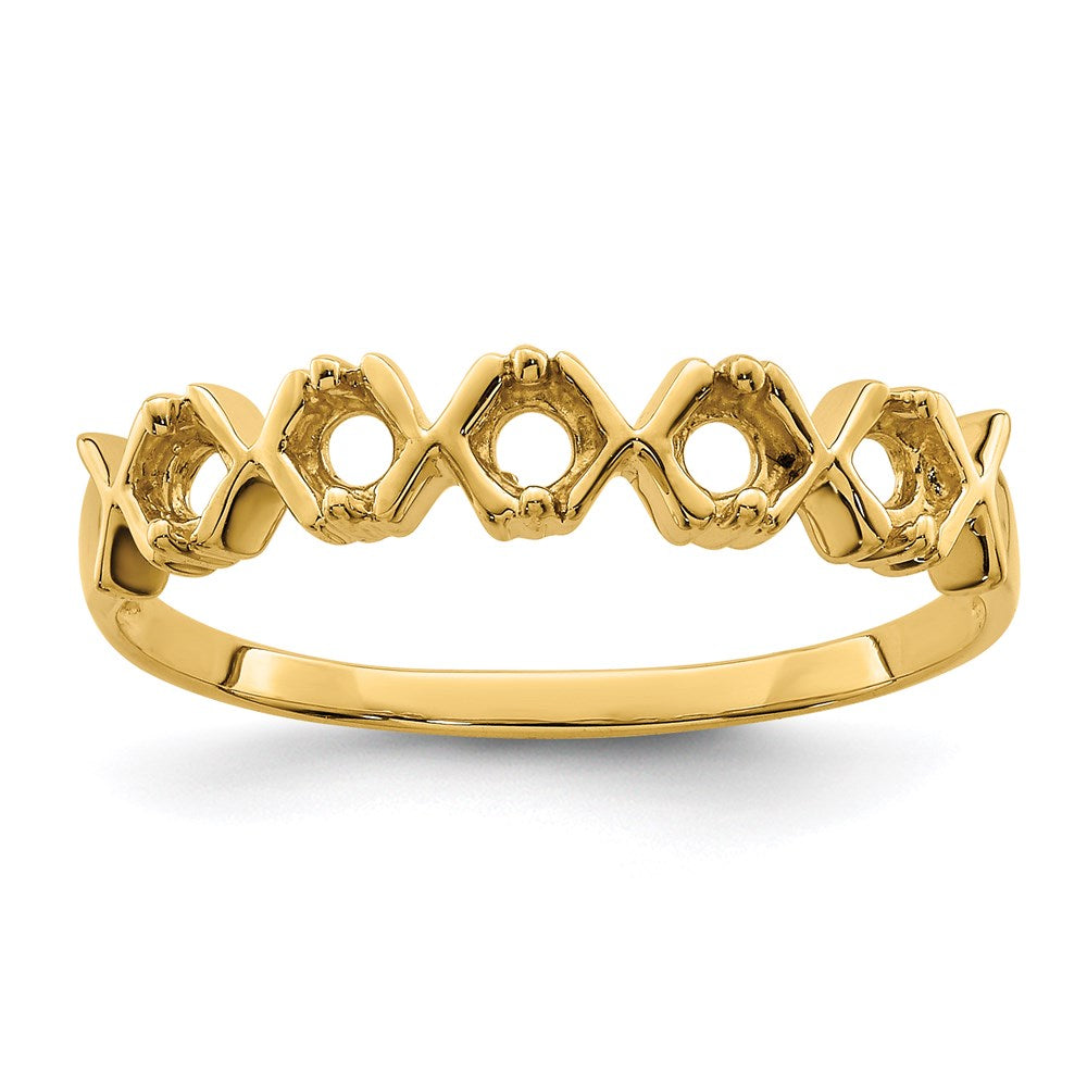 14k Synthetic Family Jewelry Ring - 6