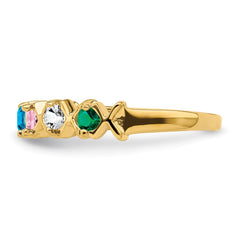 14k Synthetic Family Jewelry Ring - 27