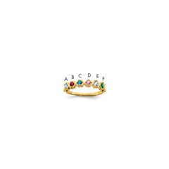 14k Synthetic Family Jewelry Ring - 27