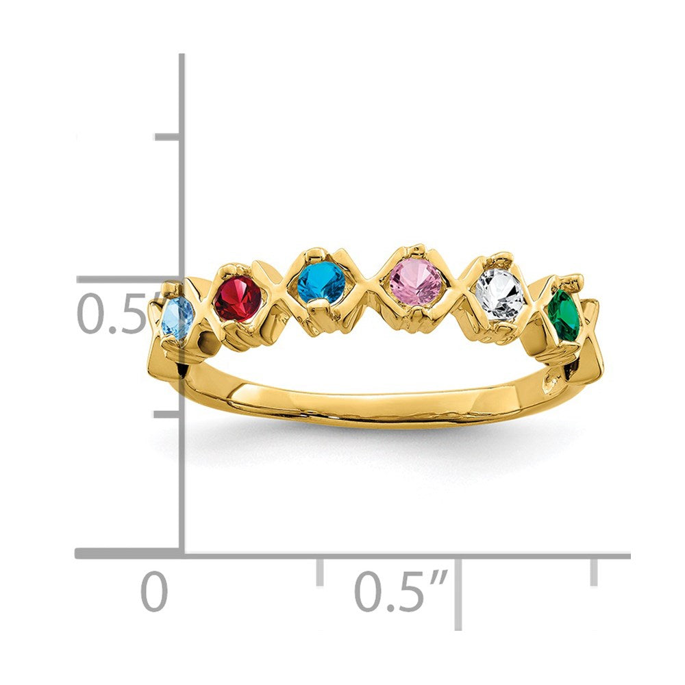 14k Family Jewelry Ring - 10