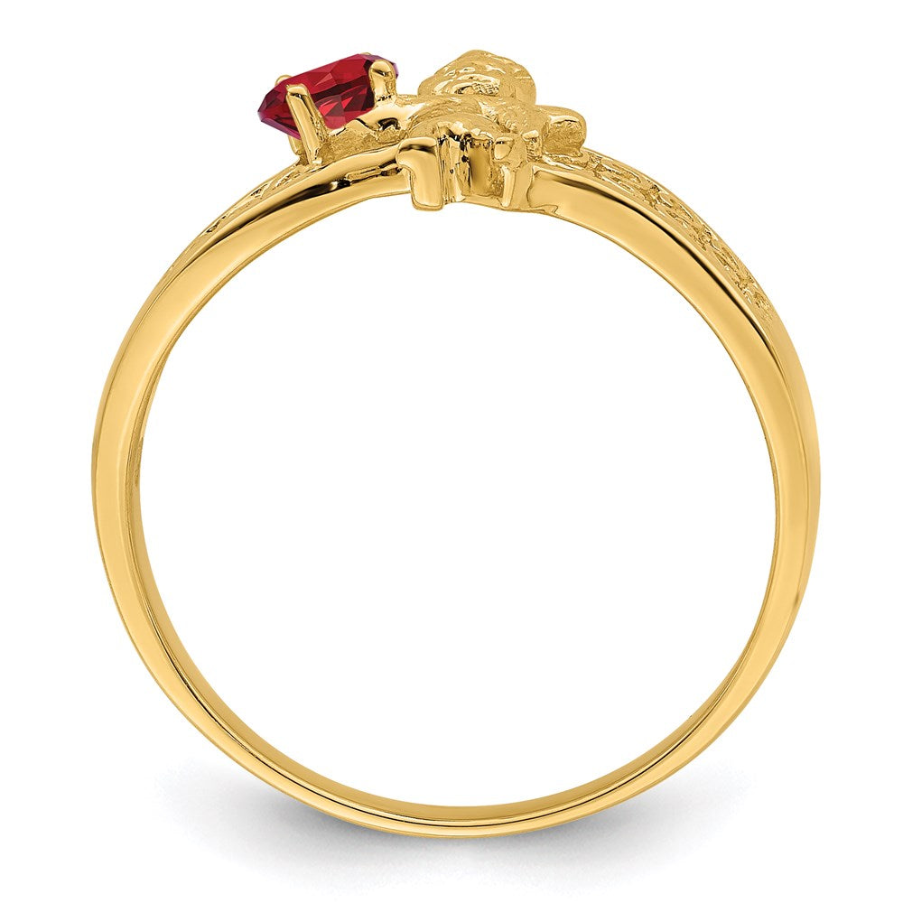 14k Synthetic Family Jewelry Ring - 28