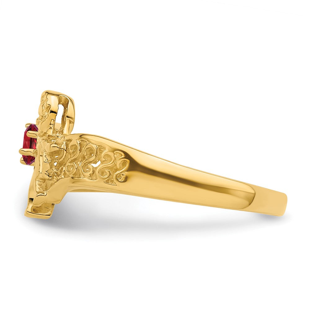 14k Synthetic Family Jewelry Ring - 28
