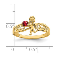 14k Synthetic Family Jewelry Ring - 28