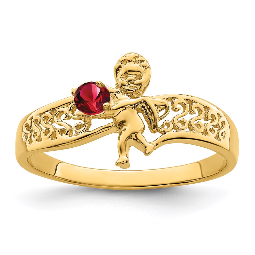 14k Synthetic Family Jewelry Ring - 28