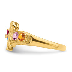 14k Synthetic Family Jewelry Ring - 51