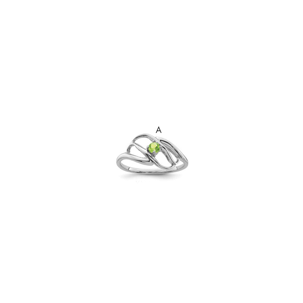 Sterling Silver Rhodium-plated Family Jewelry Ring - 49