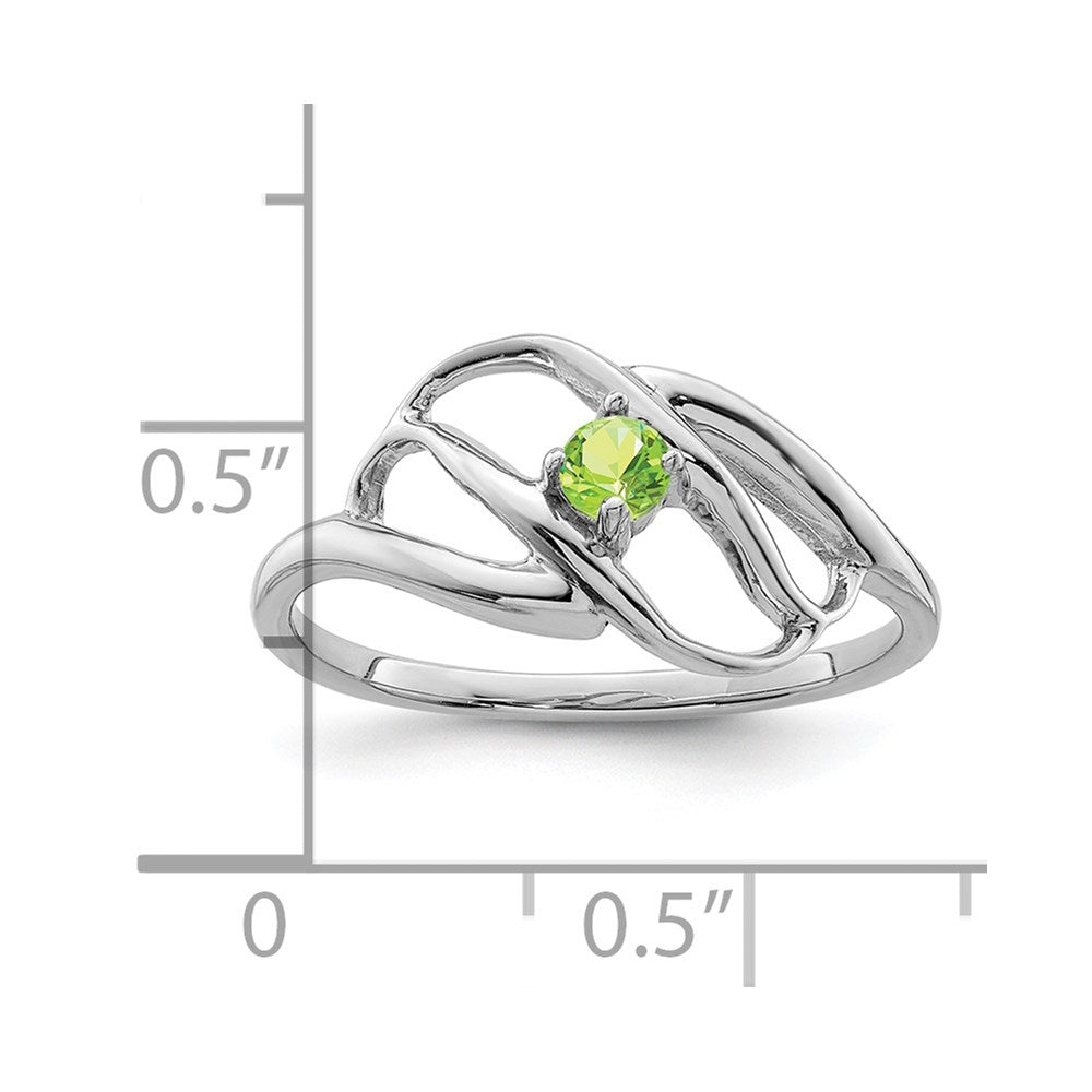 Sterling Silver Rhodium-plated Family Jewelry Ring - 50